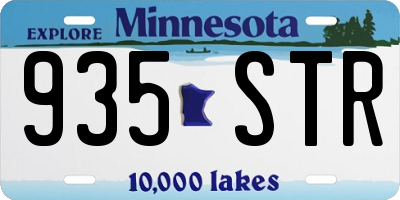 MN license plate 935STR