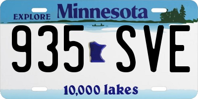 MN license plate 935SVE