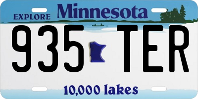 MN license plate 935TER