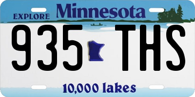 MN license plate 935THS