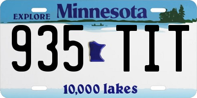 MN license plate 935TIT