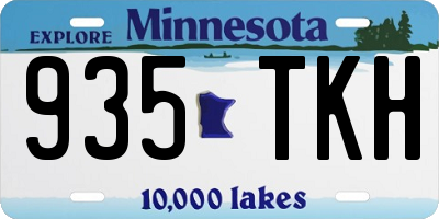 MN license plate 935TKH
