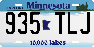 MN license plate 935TLJ