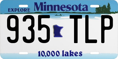 MN license plate 935TLP