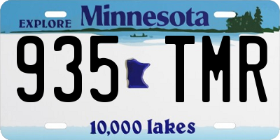 MN license plate 935TMR