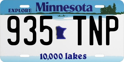 MN license plate 935TNP