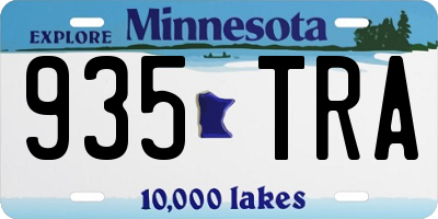 MN license plate 935TRA