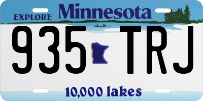 MN license plate 935TRJ