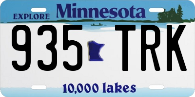 MN license plate 935TRK