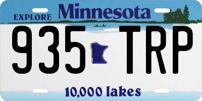 MN license plate 935TRP