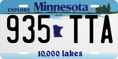 MN license plate 935TTA