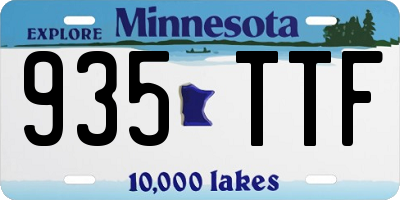 MN license plate 935TTF