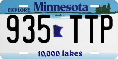 MN license plate 935TTP