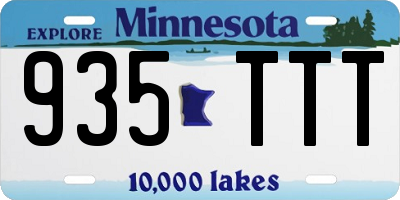 MN license plate 935TTT