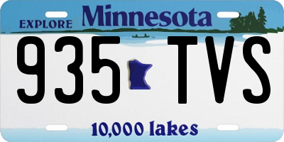 MN license plate 935TVS