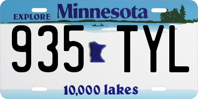 MN license plate 935TYL