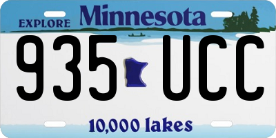 MN license plate 935UCC