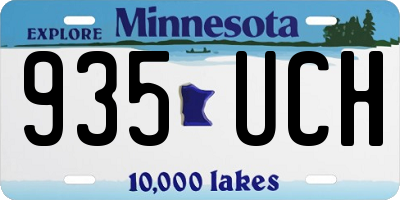 MN license plate 935UCH