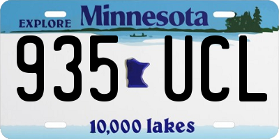 MN license plate 935UCL
