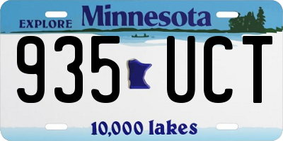 MN license plate 935UCT