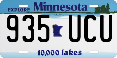 MN license plate 935UCU