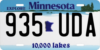 MN license plate 935UDA