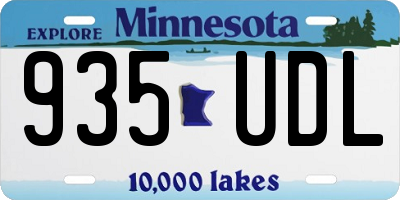 MN license plate 935UDL