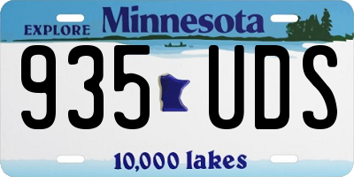 MN license plate 935UDS