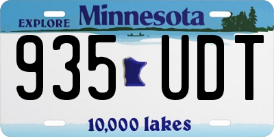 MN license plate 935UDT