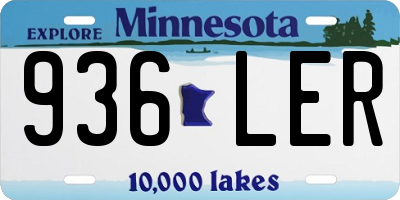 MN license plate 936LER