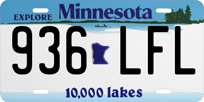 MN license plate 936LFL
