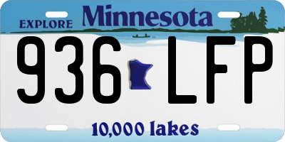 MN license plate 936LFP