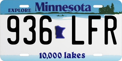 MN license plate 936LFR