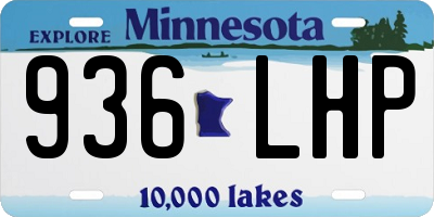 MN license plate 936LHP