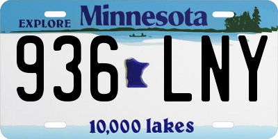 MN license plate 936LNY