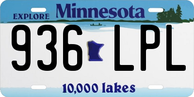 MN license plate 936LPL