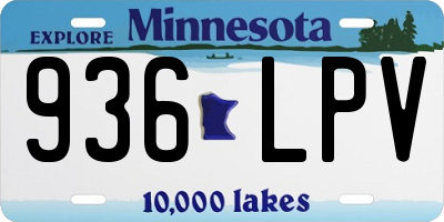 MN license plate 936LPV