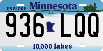 MN license plate 936LQQ