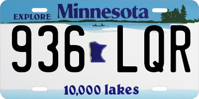 MN license plate 936LQR
