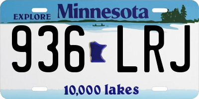 MN license plate 936LRJ