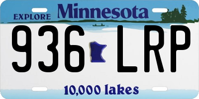 MN license plate 936LRP