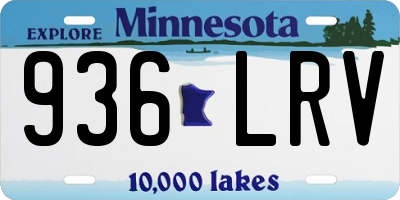 MN license plate 936LRV