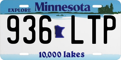 MN license plate 936LTP