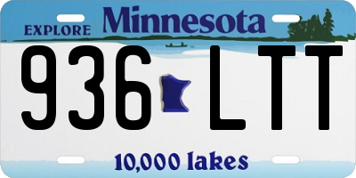 MN license plate 936LTT