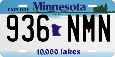MN license plate 936NMN