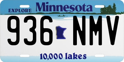 MN license plate 936NMV