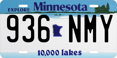 MN license plate 936NMY