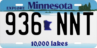 MN license plate 936NNT