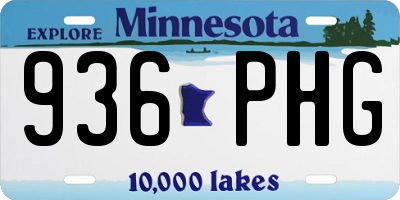 MN license plate 936PHG