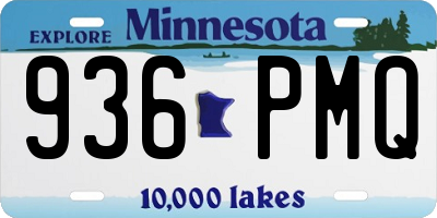 MN license plate 936PMQ